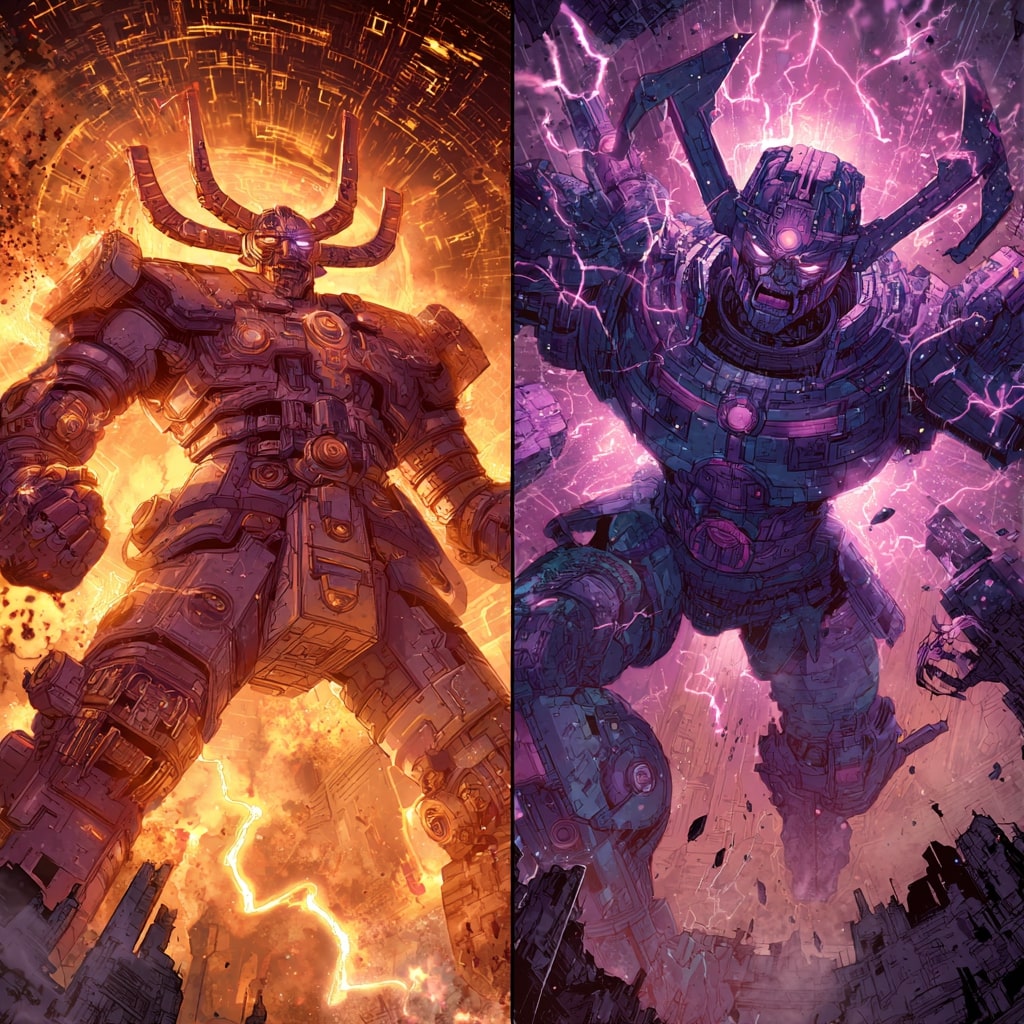 Transformers Vs. Marvel: Unicron’s Hunt for Galactus Cosmic Clash of Devourers